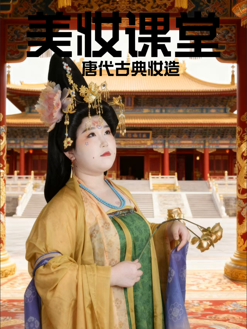 蘭州新華互聯網+形象設計2401班開展唐裝古載造型課程